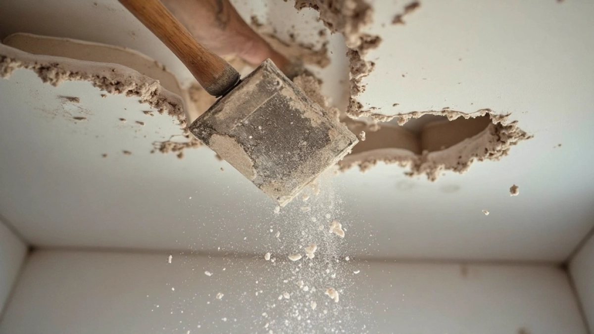 Skuwanie tynku z sufitu cena