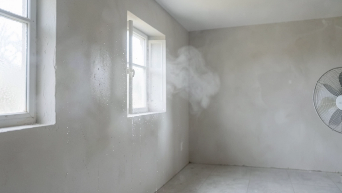 suszenie tynków gipsowych