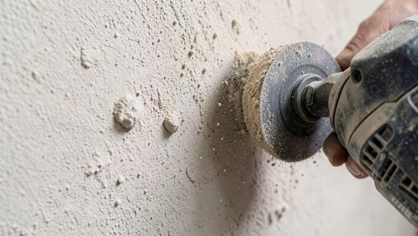Szlifowanie wybrzuszeń na ścianach