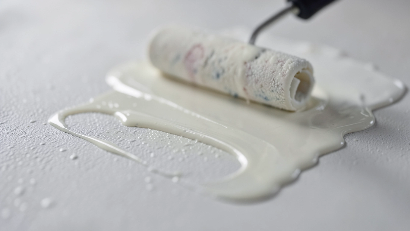 Technika nakładania farby na świeży tynk