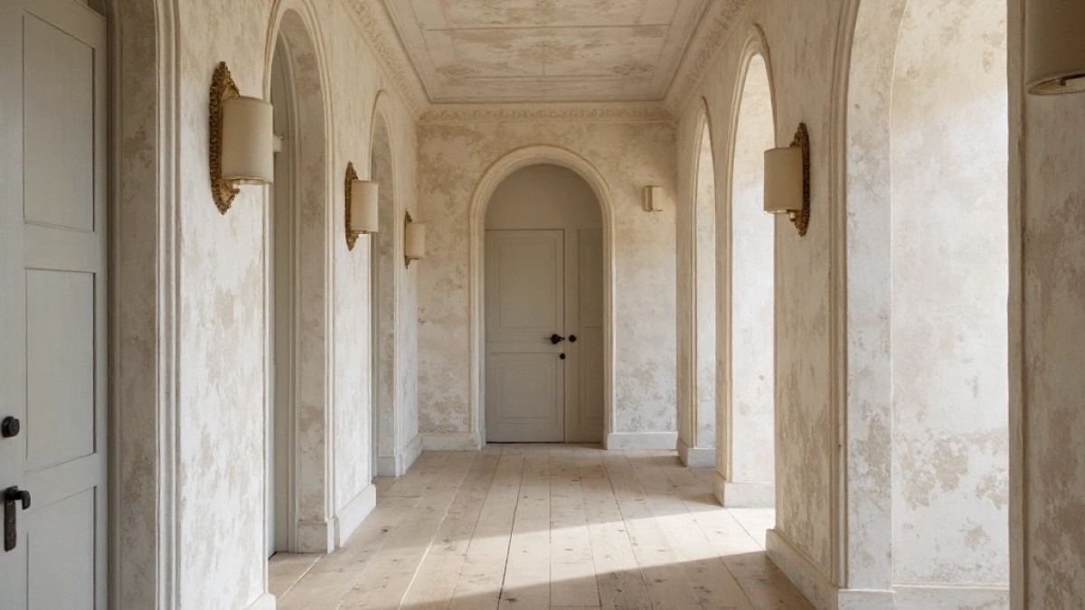 tynk ozdobny na korytarz