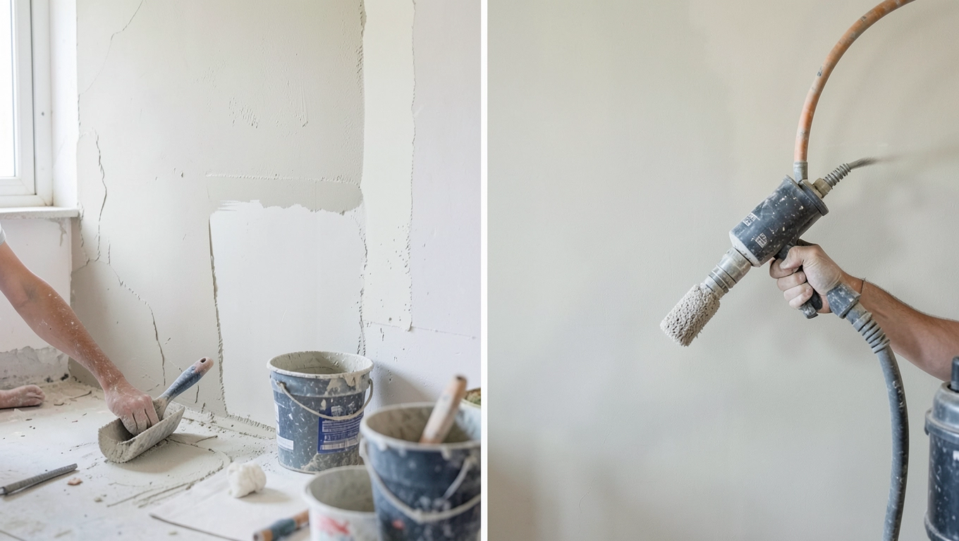 Tynkowanie ręczne a maszynowe ścian