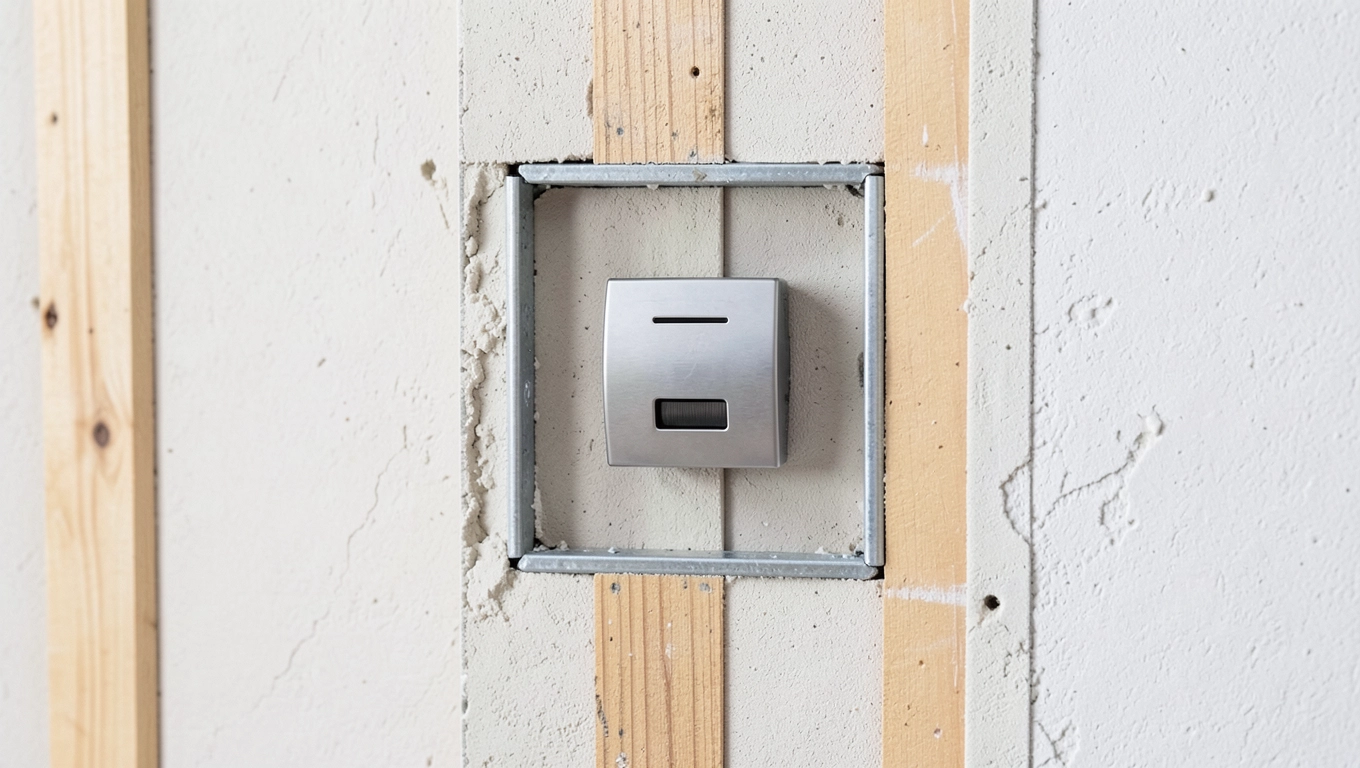 Wzmacnianie ściany GK pod baterię podtynkową