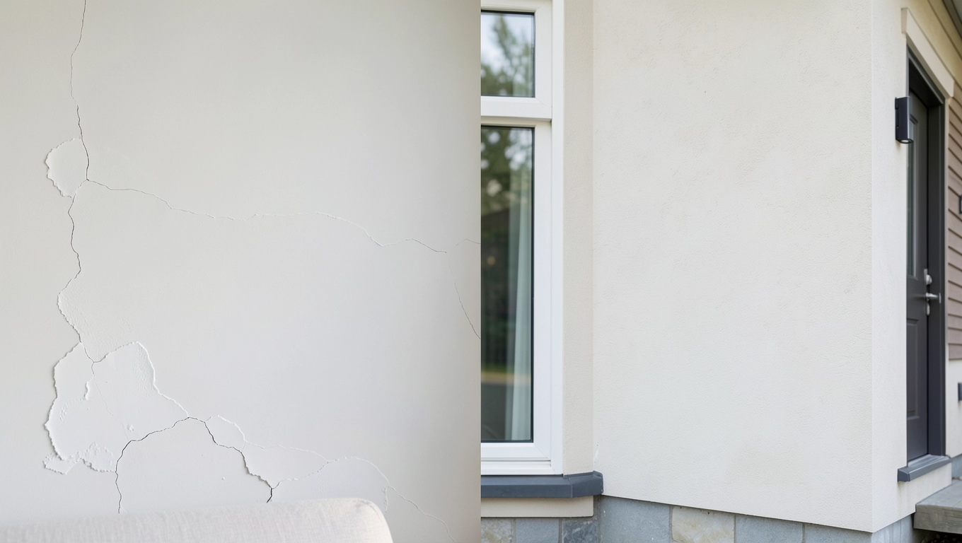 zastosowanie masy naprawczej wewnątrz i na zewnątrz