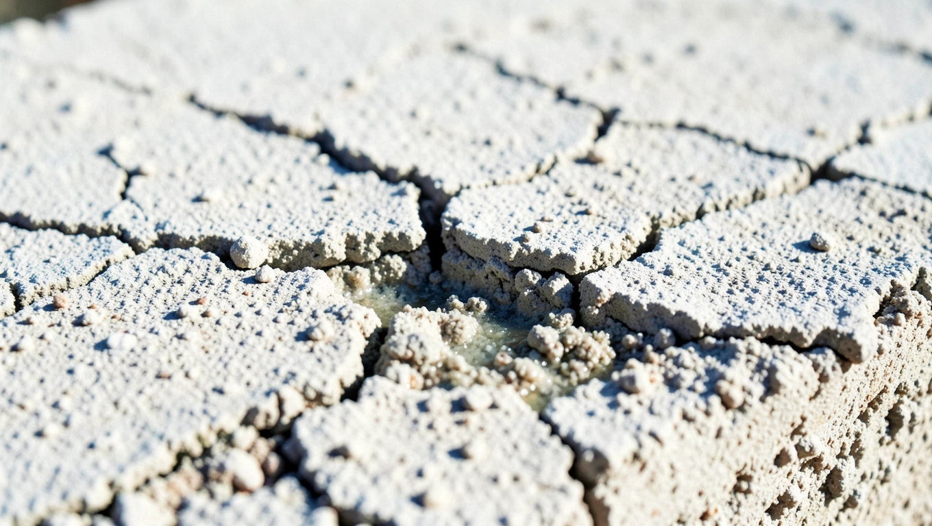 Zbyt szybkie schnięcie zaprawy cementowo-wapiennej
